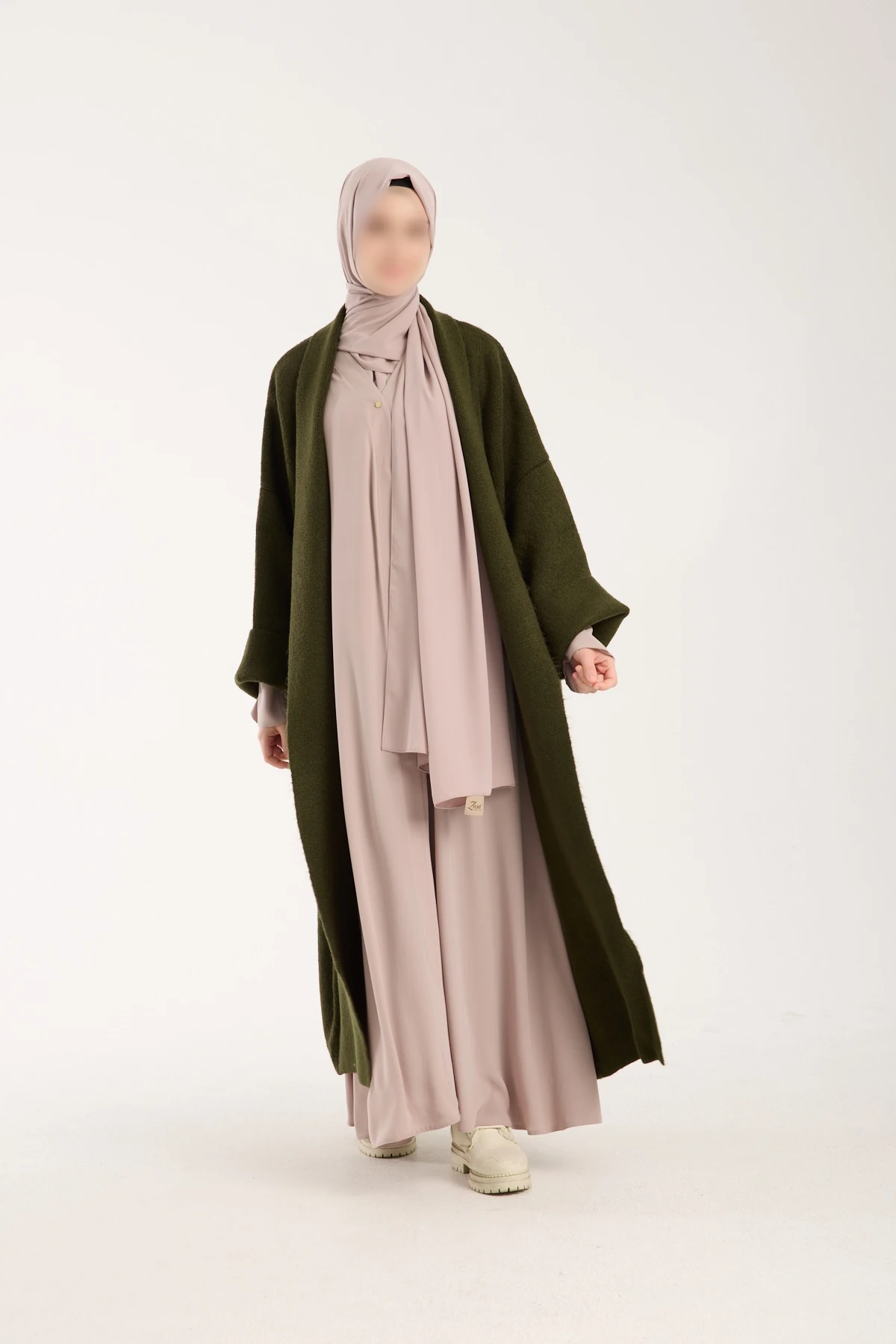 Haki Yeşil Kalın Hırka