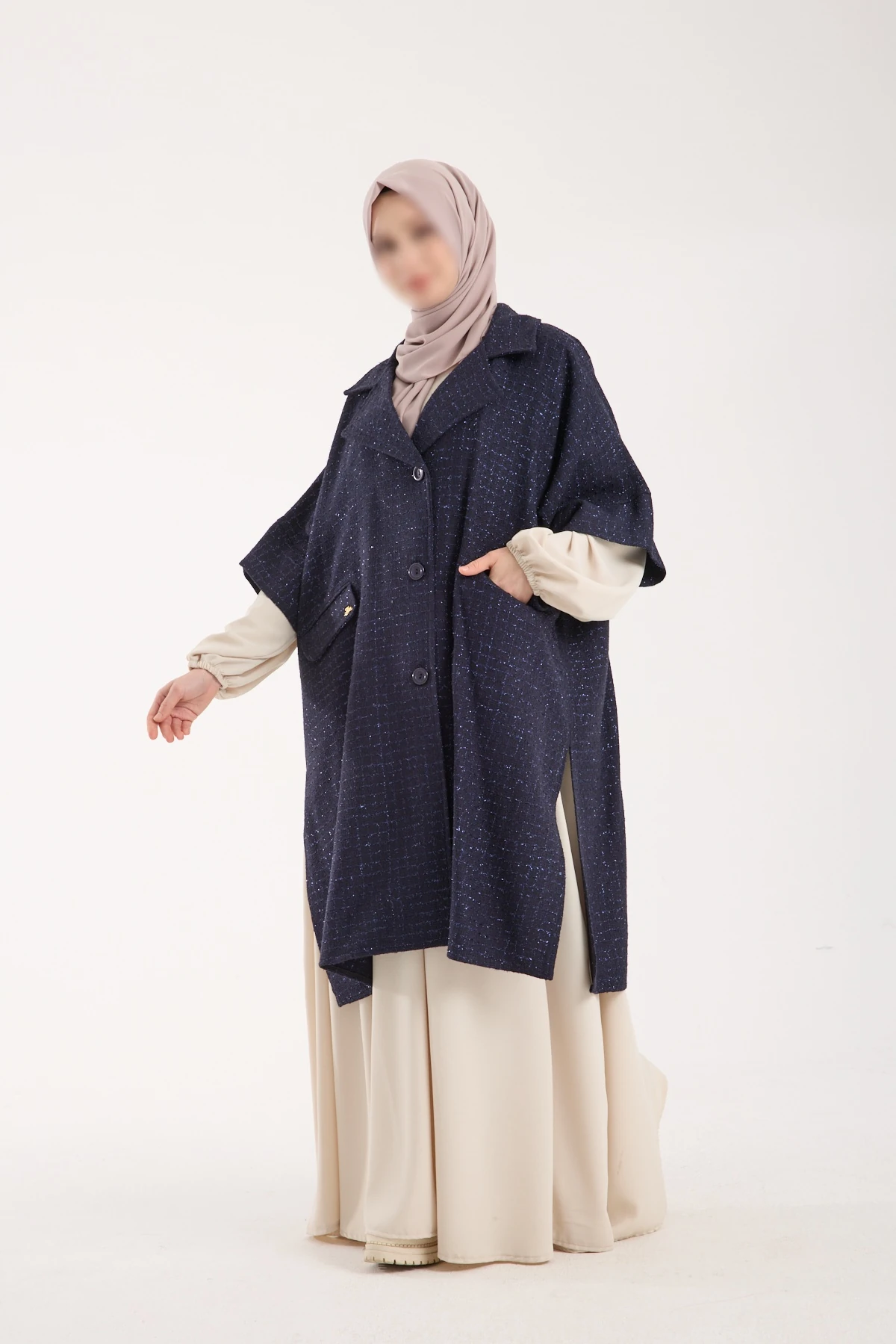 Channell Kumaş Lacivert Panço