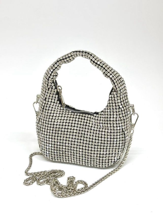 Taşlı Yuvarlak Çanta - 974