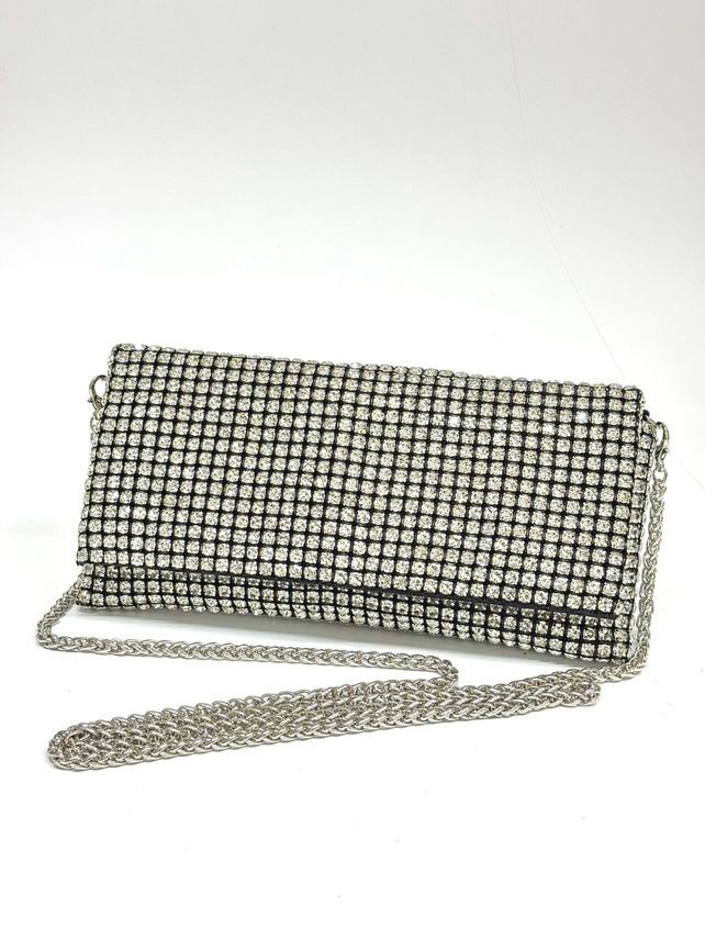 Taşlı Kapaklı Cüzdan Çanta - 9740