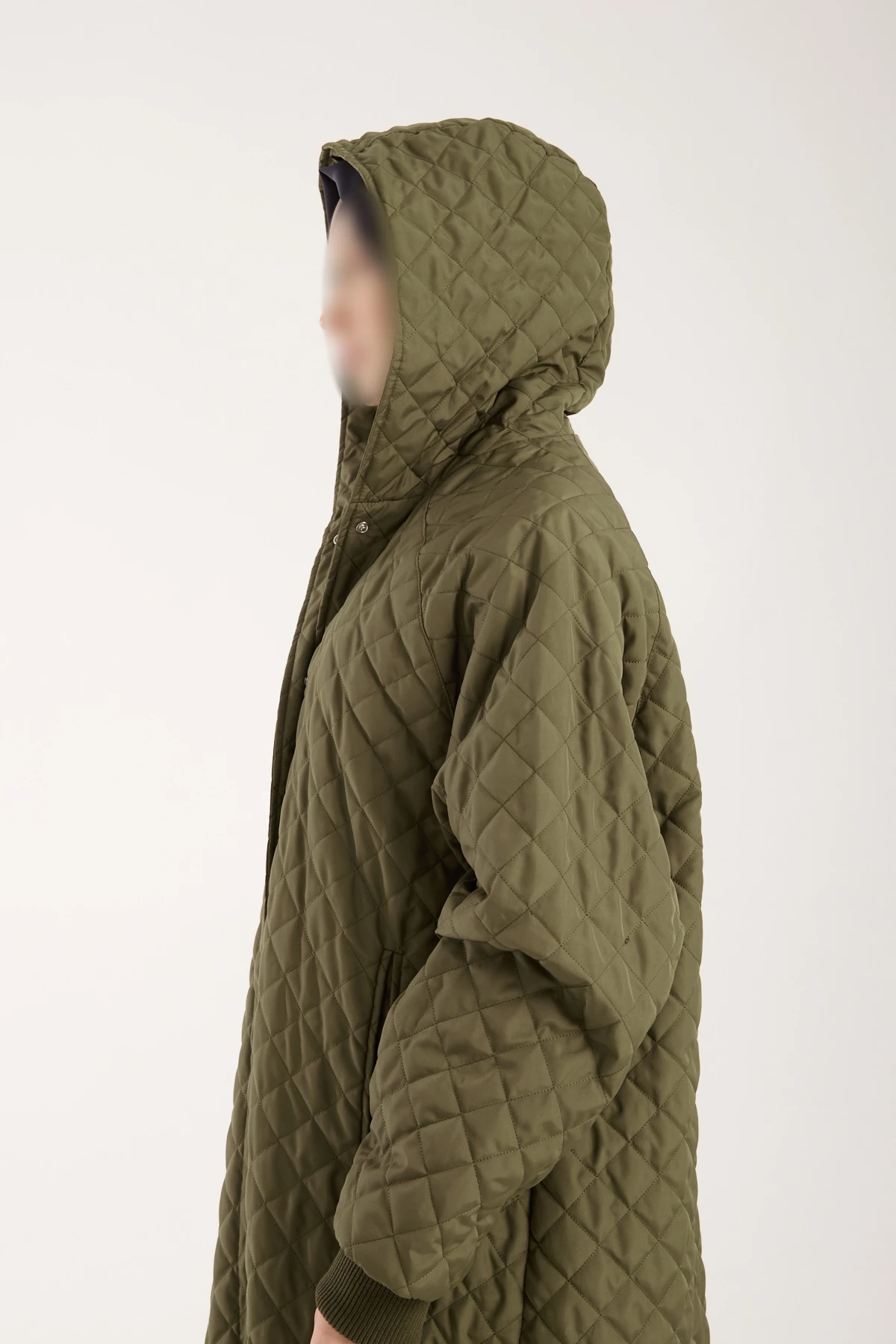 Haki Yeşil Kapitone Mont 130 CM