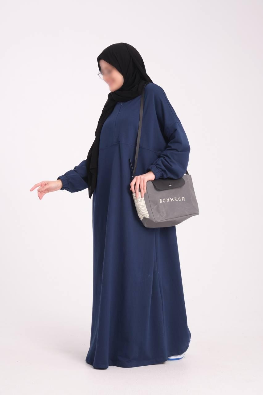 İndigo Sweat Elbise Ferace