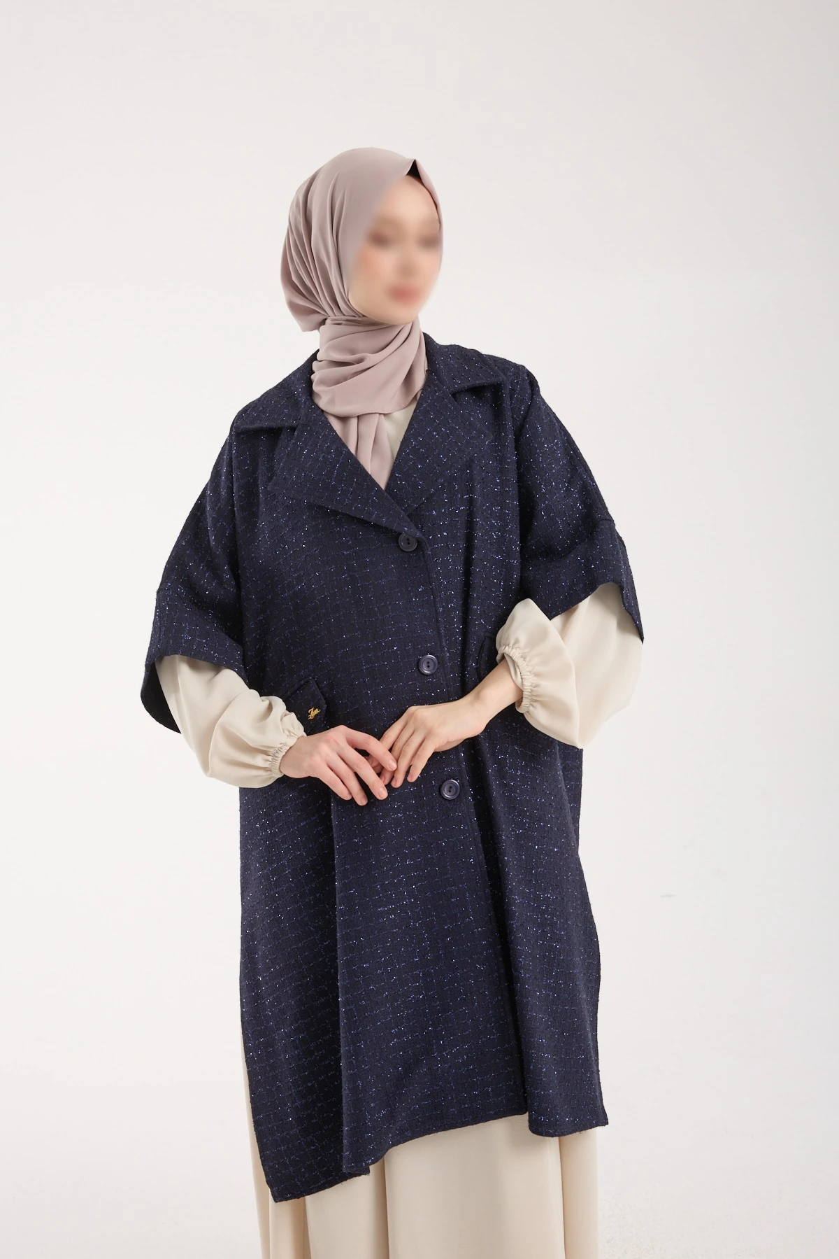 Channell Kumaş Lacivert Panço