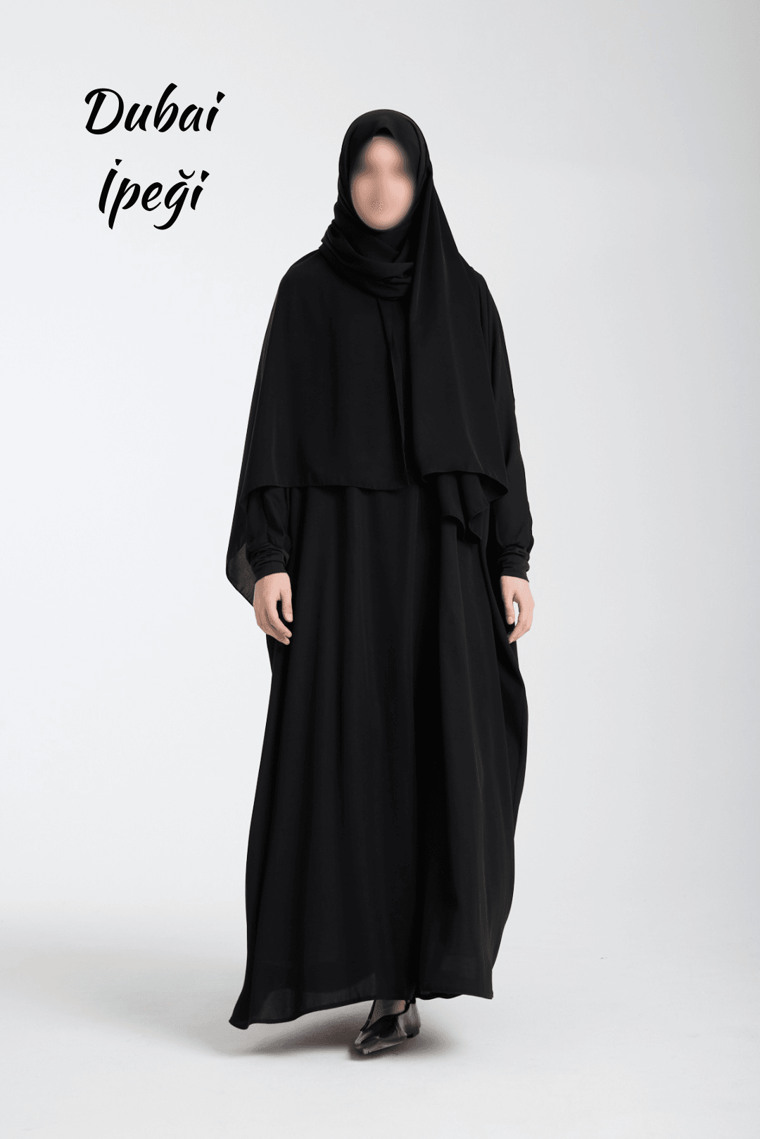 Siyah Dubai İpeği Yarasakol Ferace