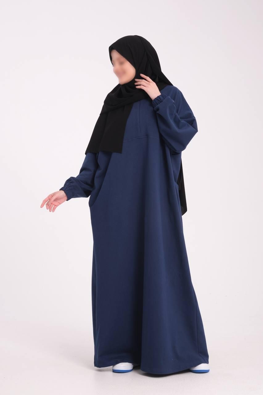 İndigo Sweat Elbise Ferace