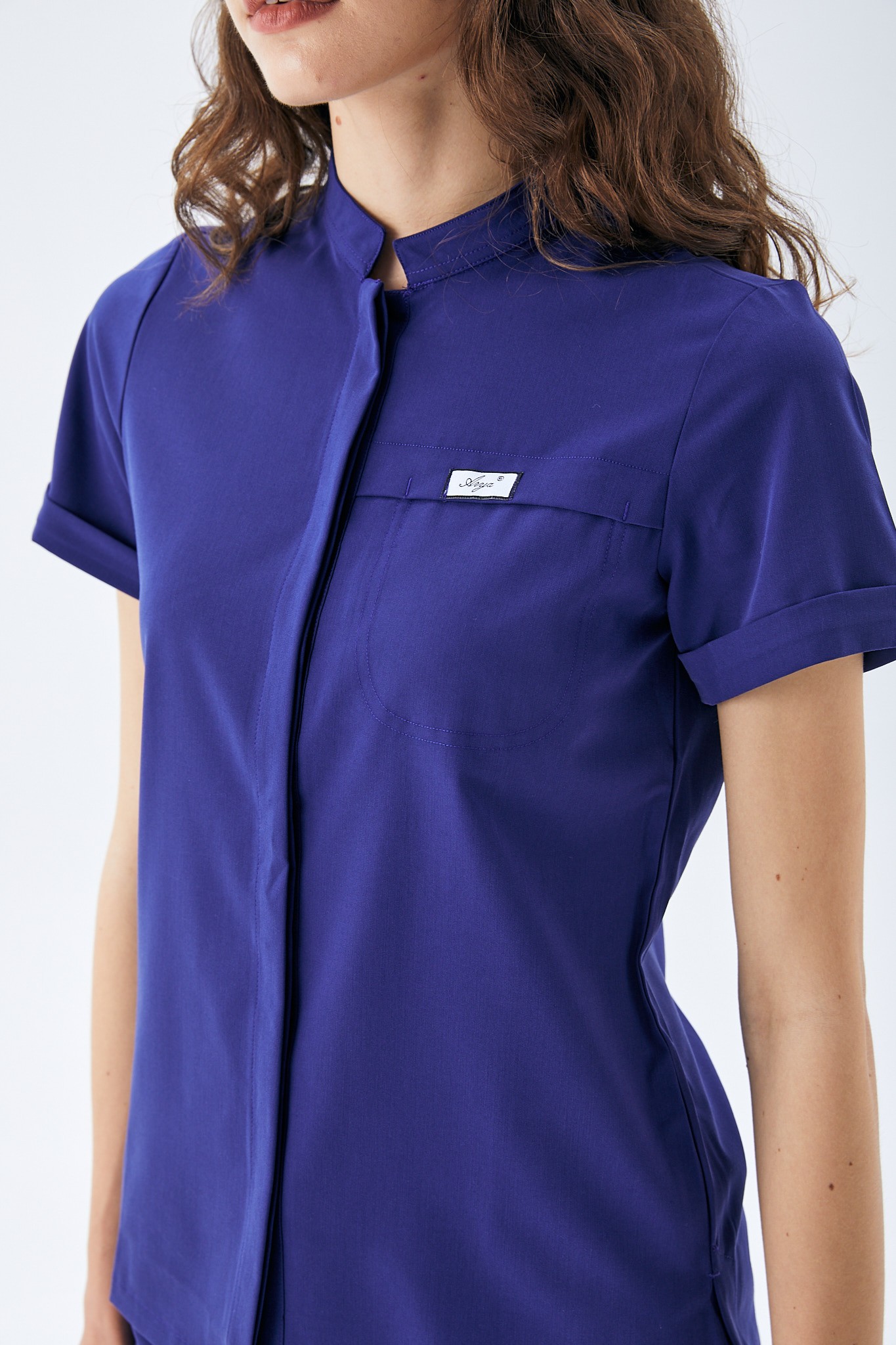 MİLEN SERİE KADIN TEK ÜST SCRUBS - SAKS