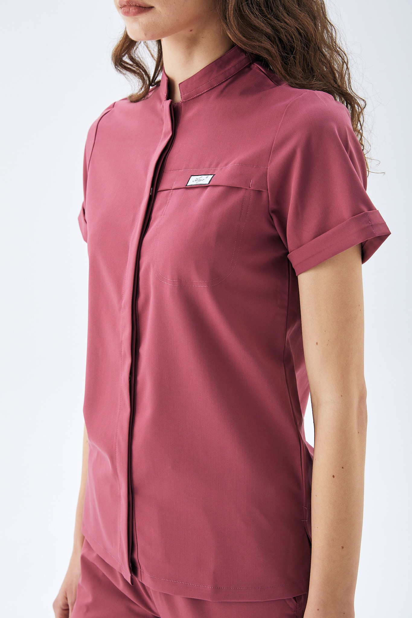 MİLEN SERİE KADIN TEK ÜST SCRUBS - ROSE