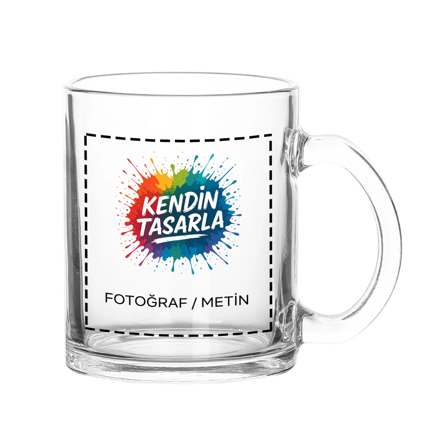 Şeffaf Cam Kupa Bardak