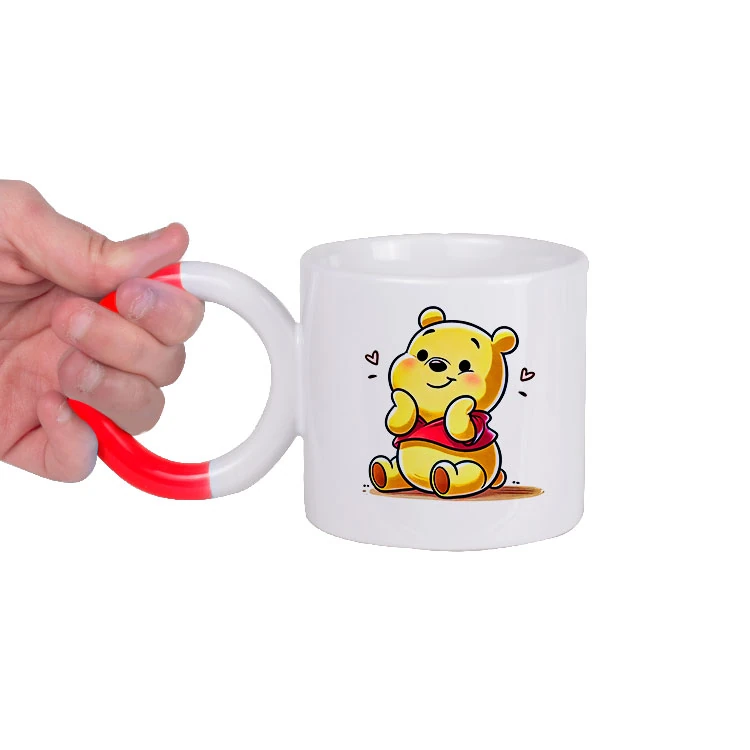 Beyaz Halka Kulplu Kupa Bardak