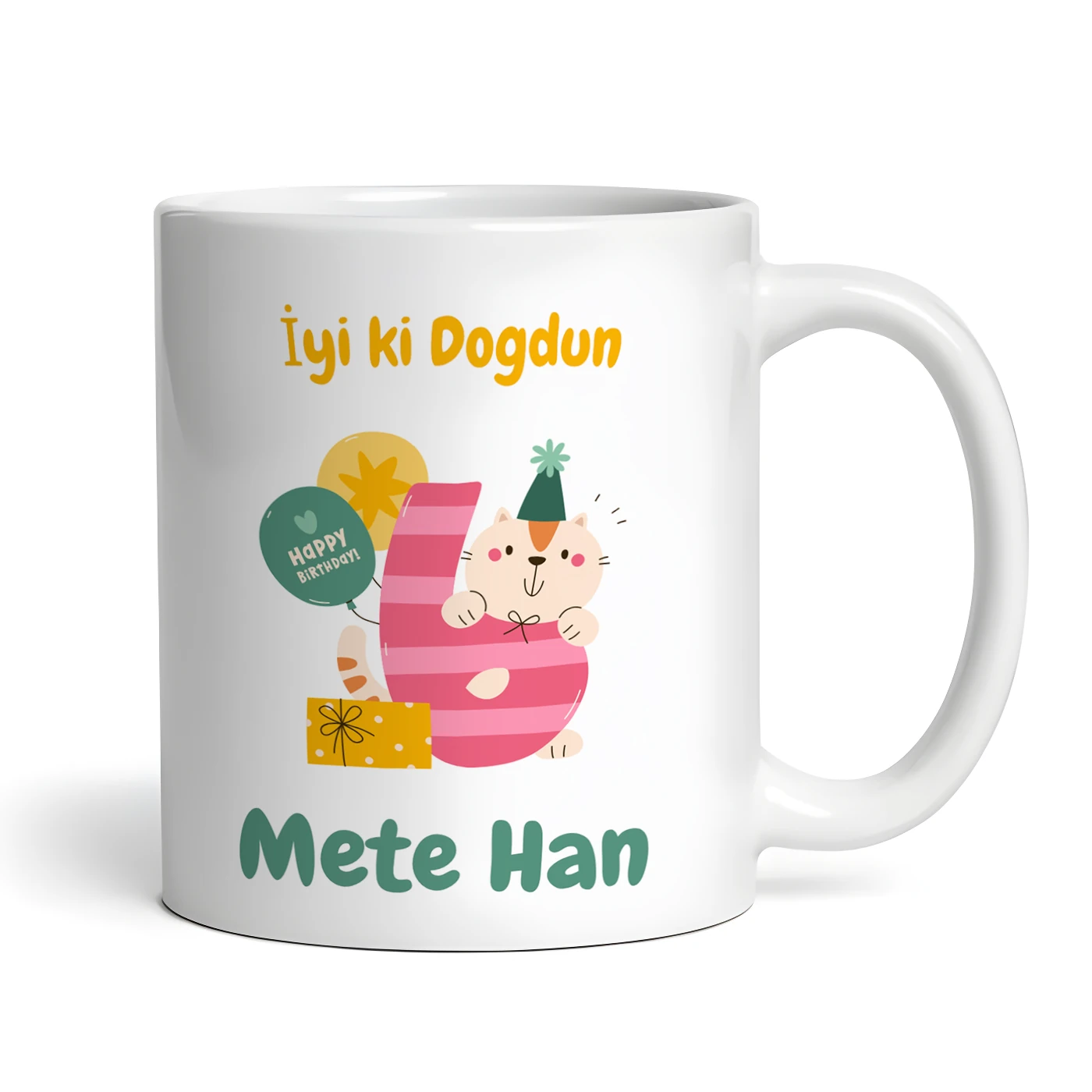 Yaşa Özel Doğum Günü Kupa Bardak