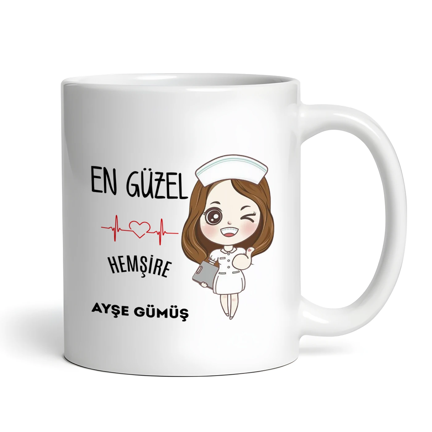 En Güzel Hemşire Kupa Bardak