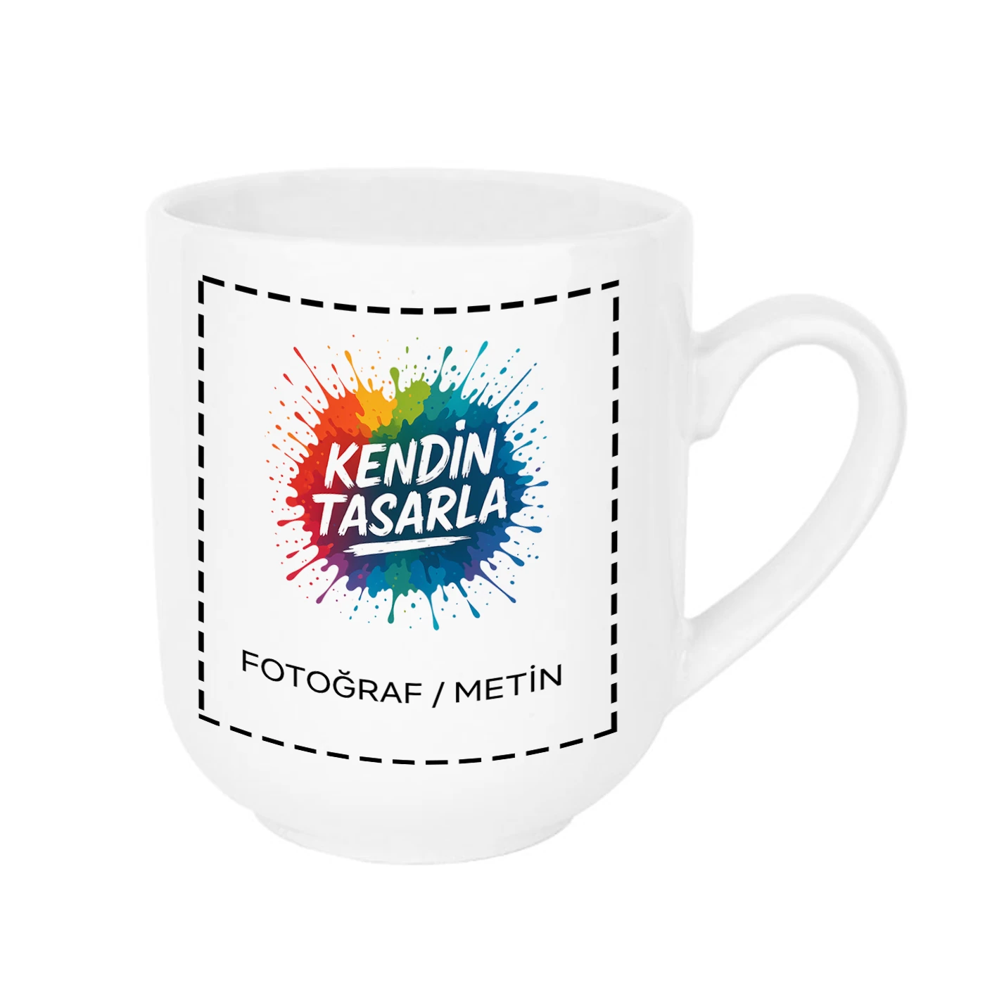 Beyaz Elite Oval Kupa Bardak