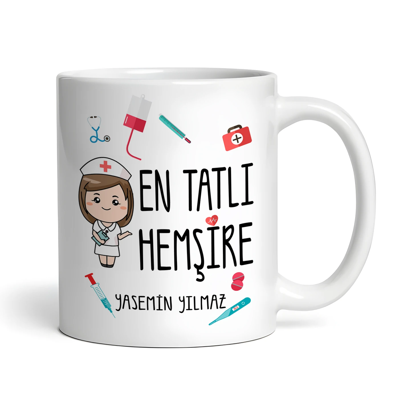 Kişiye Özel En Tatlı Hemşire Kupa Bardak