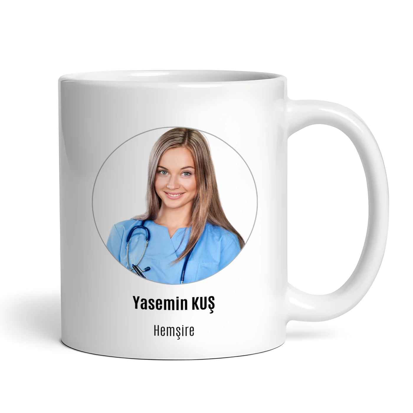 Profil Fotoğraflı Kurumsal Hemşire Kupa Bardak