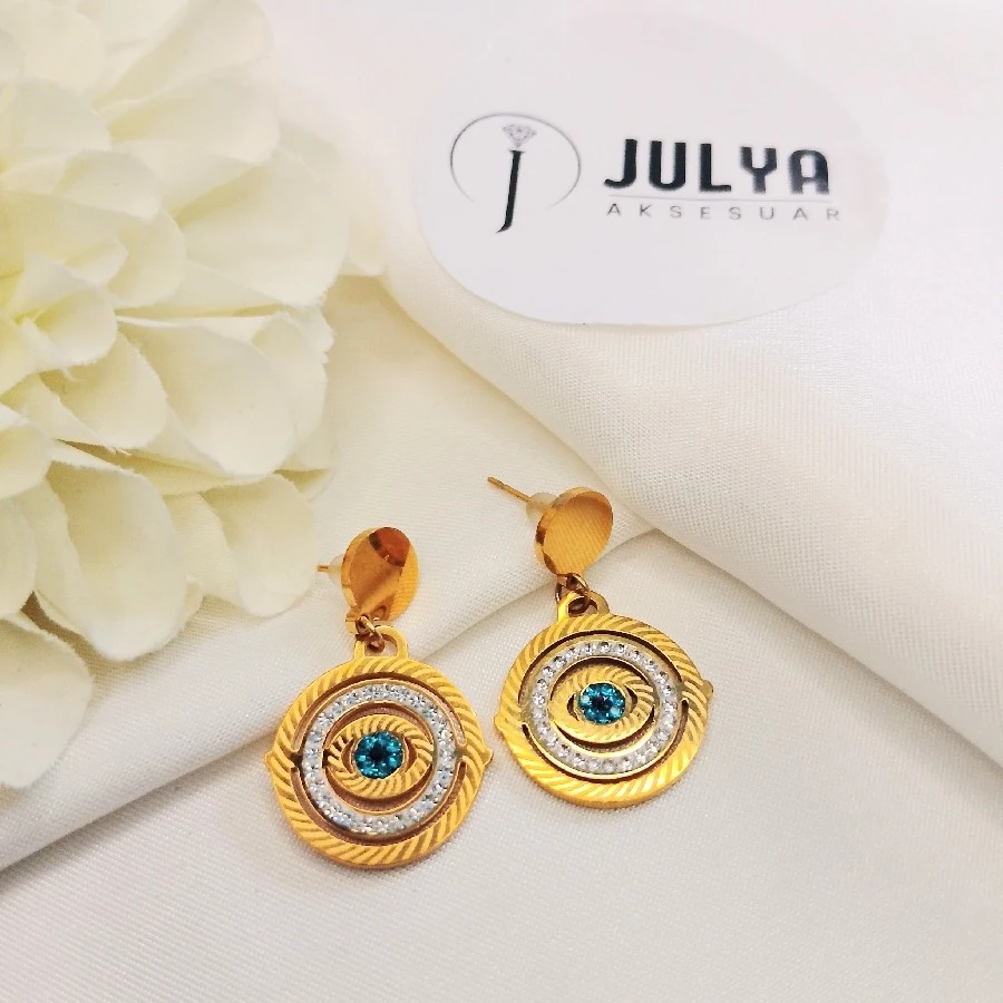 ÇELİK GOLD KARARMAZ PASLANMAZ YUVARLAK GÖZ KÜPE