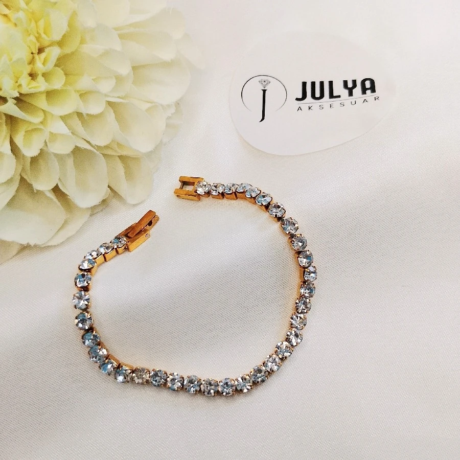 ÇELİK GOLD KARARMAZ PASLANMAZ SU YOLU BİLEKLİK