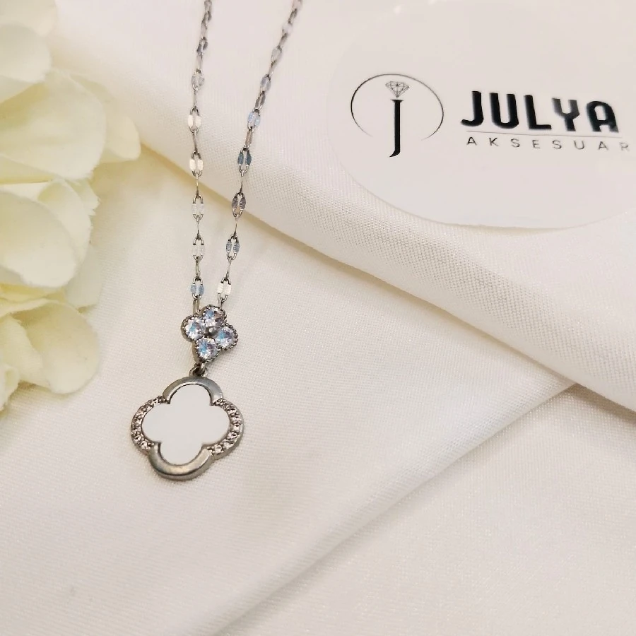 ÇELİK GÜMÜŞ RENGİ KARARMAZ PASLANMAZ MARKA TAŞLI 45+5 CM