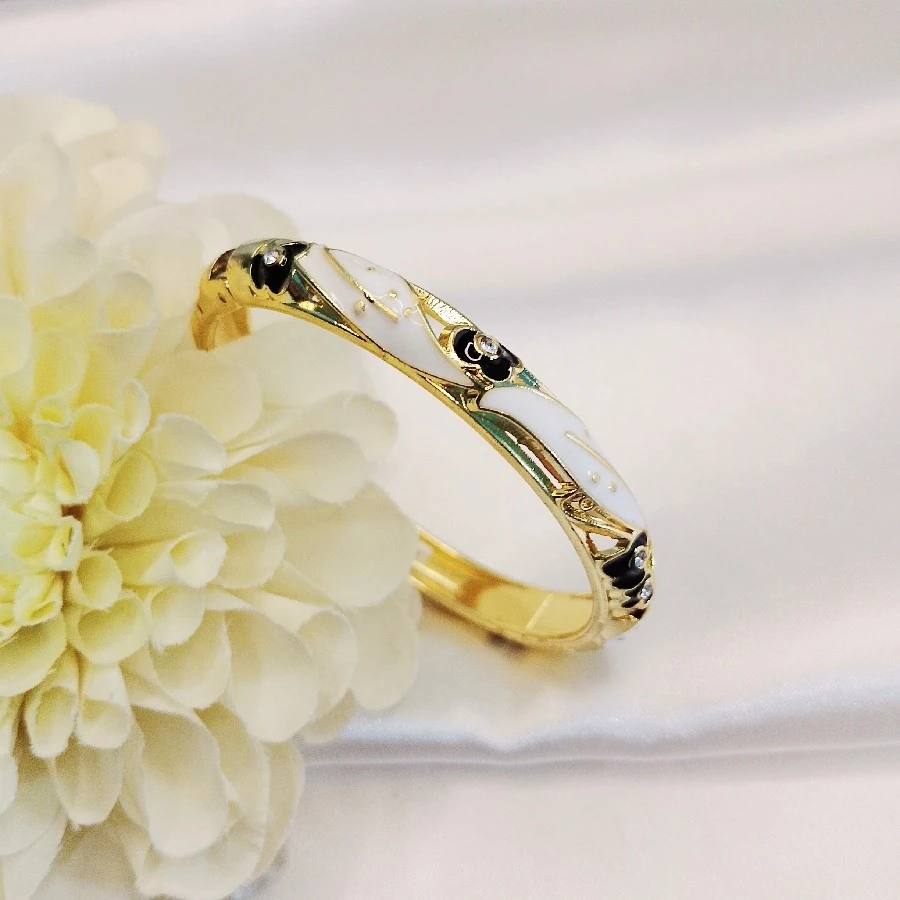 RENKLİ ÇİÇEKLİ GOLD MİNELİ BİLEZİK