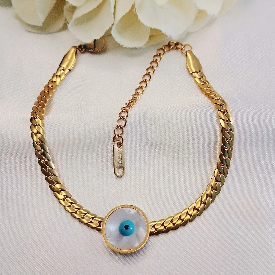 ÇELİK GOLD  SEDEFLİ  GÖZLÜ BİLEKLİK