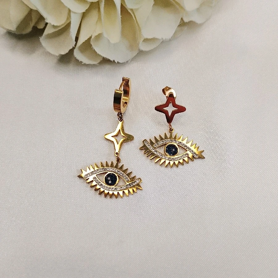 ÇELİK GOLD GÖZ KÜPE KARARMAZ PASLANMAZ