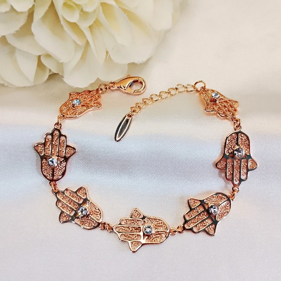 TAŞLI  ROSE FATMA ANANİN ELİ XUPİNG ÇELİK BİLEZİK