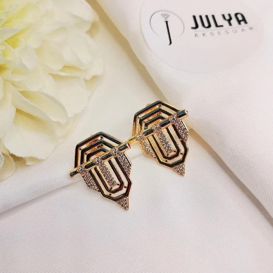 GOLD  PİRİNÇ KAPLAMA SERENAY KÜPE