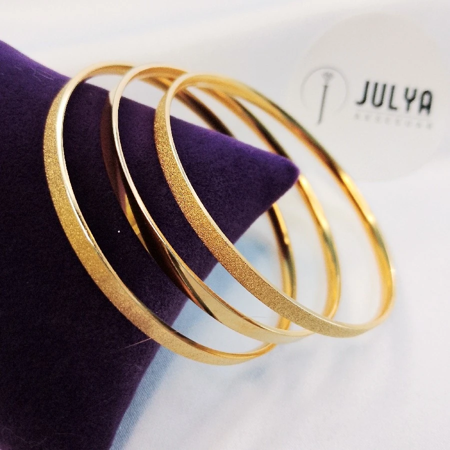 ÇELİK GOLD KARARMAZ PASLANMAZ SİMLİ DÜZ  22 CM  AJDA BİLEZİK