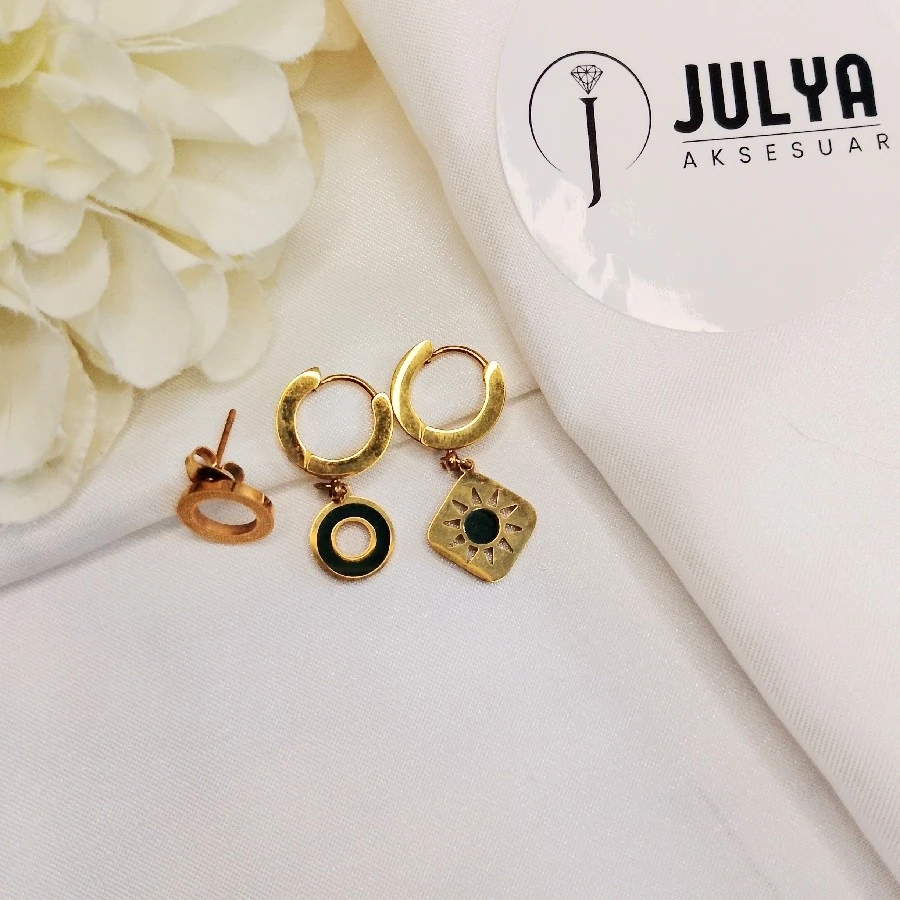 ÇELİK GOLD KARARMAZ PASLANMAZ 3 LÜ KÜPE