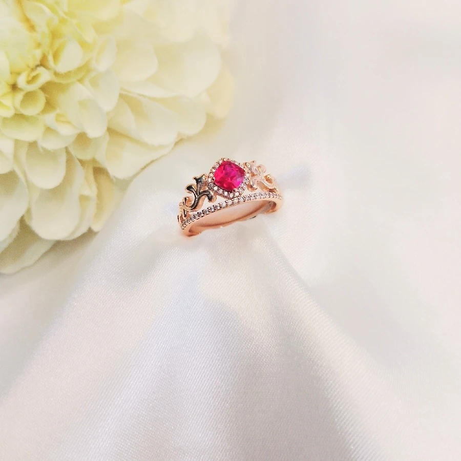 ÇELİK GOLD NAKIŞLI TAŞLI AYARLANABİLİR YÜZÜK