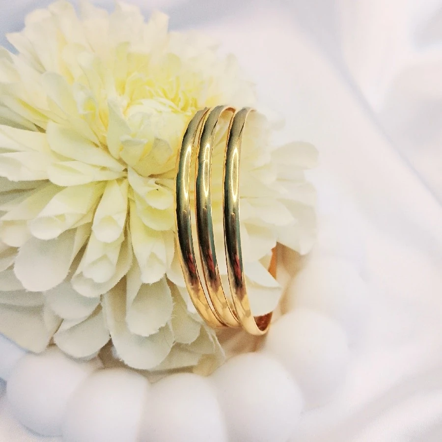 ÇELİK GOLD KALIN KARARMAZ PASLANMAZ 20 CM AJDA BİLEZiĞİ