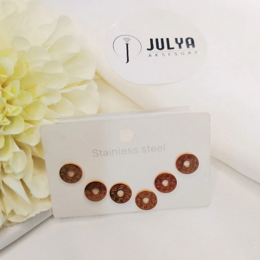 ÇELİK GOLD KARARMAZ PASLANMAZ YUVARLAK  6 LI KÜPE