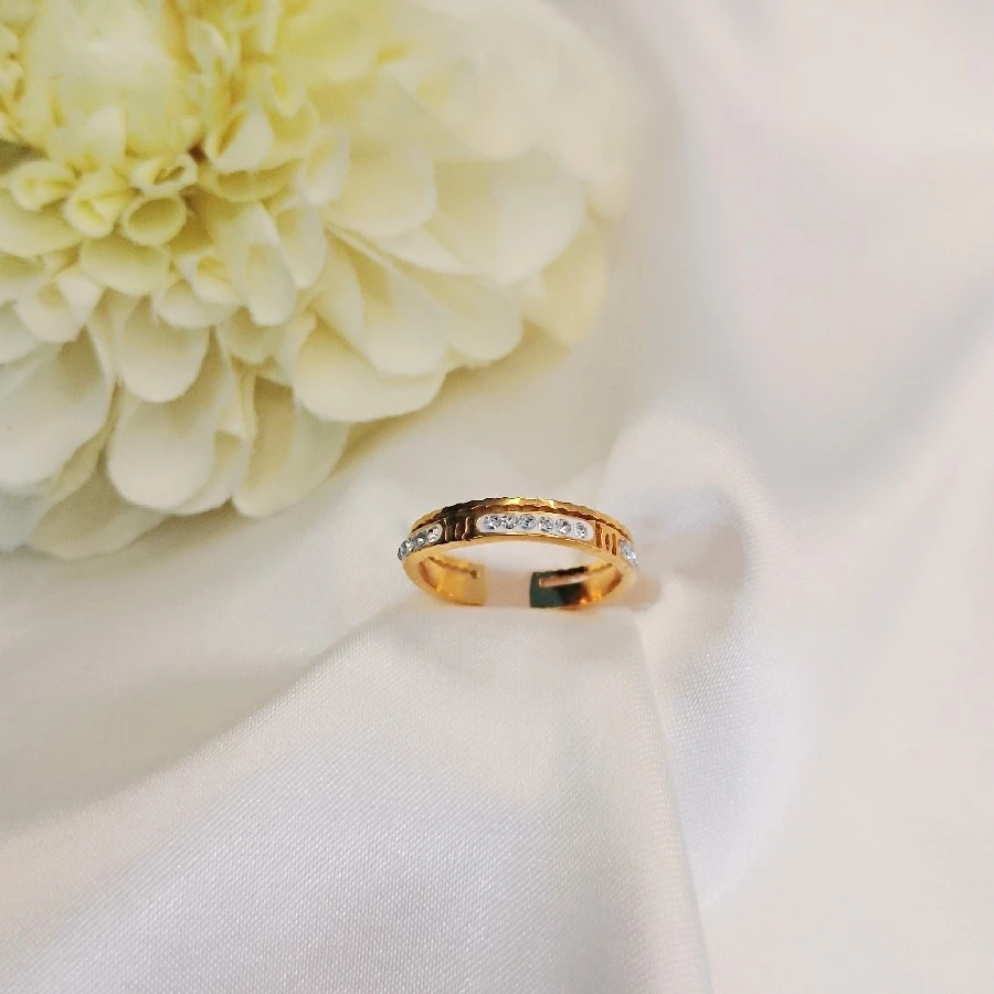 ÇELİK GOLD TAŞLI AYARLANABİLİR YÜZÜK