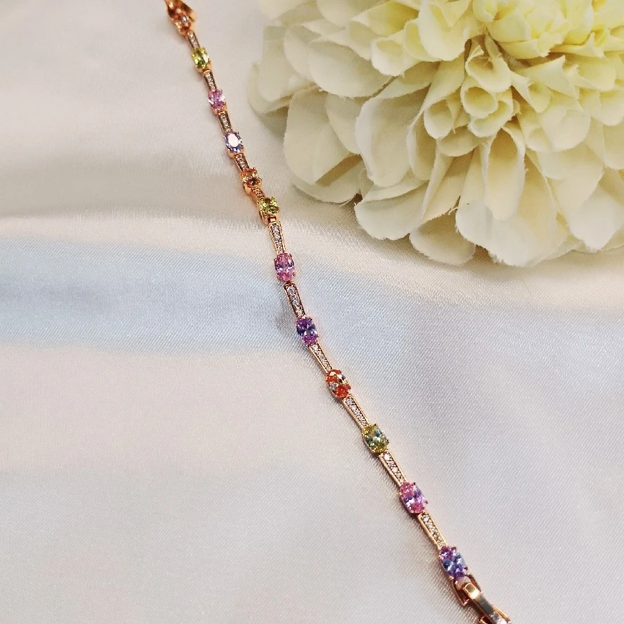 RENKLİ GOLD VİP XUPİNG ÇELİK BİLEZİK