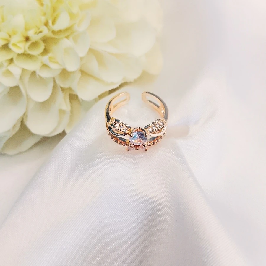 ÇELİK GOLD TAŞLI AYARLANABİLİR YÜZÜK