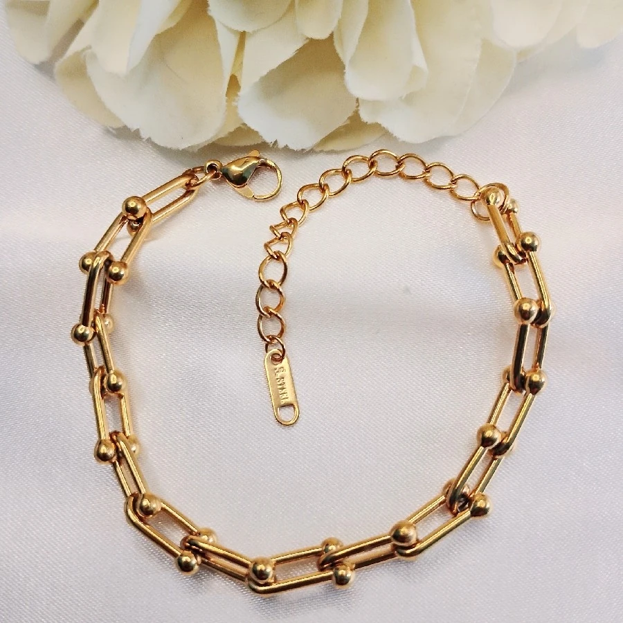 ÇELİK GOLD MARKA KARARMAZ PASLANMAZ BİLEKLİK