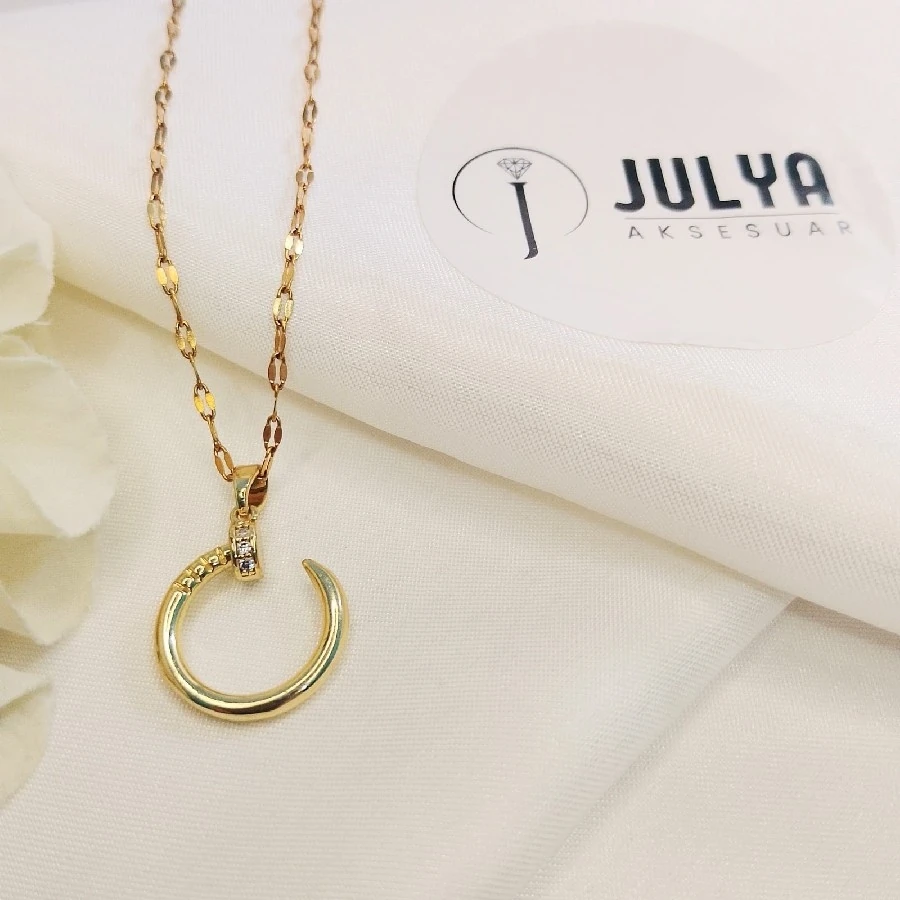 ÇELİK GOLD KARARMAZ PASLANMAZ   YUVARLAK ÇİVİ 45+5 CM KOLYE