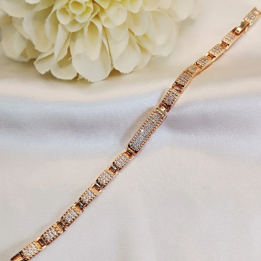 TAŞLI ROSE VİP XUPİNG ÇELİK BİLEZİK