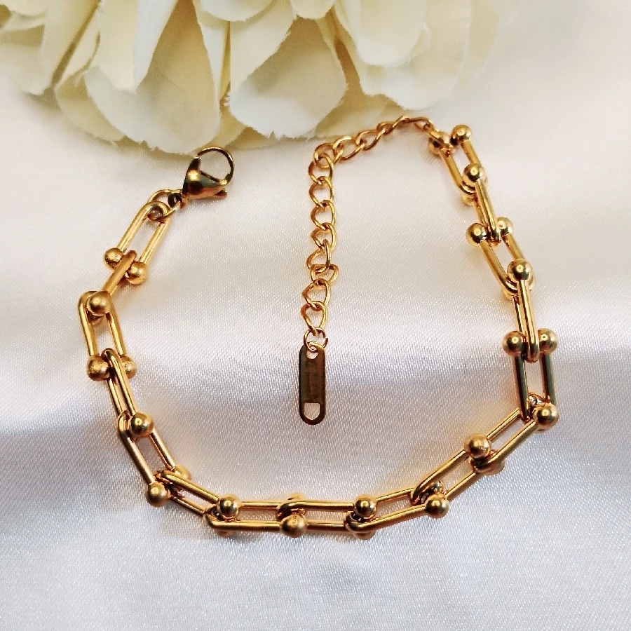 ÇELİK GOLD MARKA KARARMAZ PASLANMAZ BİLEKLİK