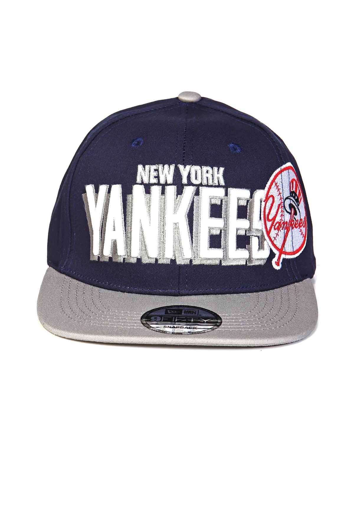 New York Yankees Hip-Hop Şapka (Özel Kolleksiyon) - Lacivert - Gri
