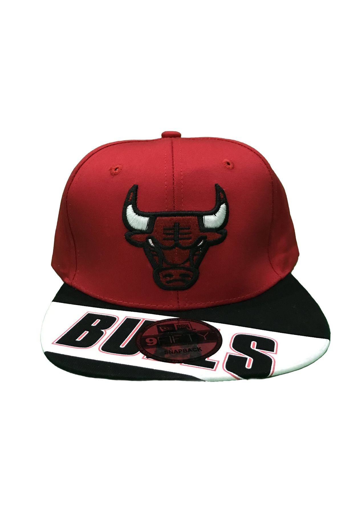 Bulls Hip-Hop Şapka (Özel Kolleksiyon) - Kırmızı - Siyah