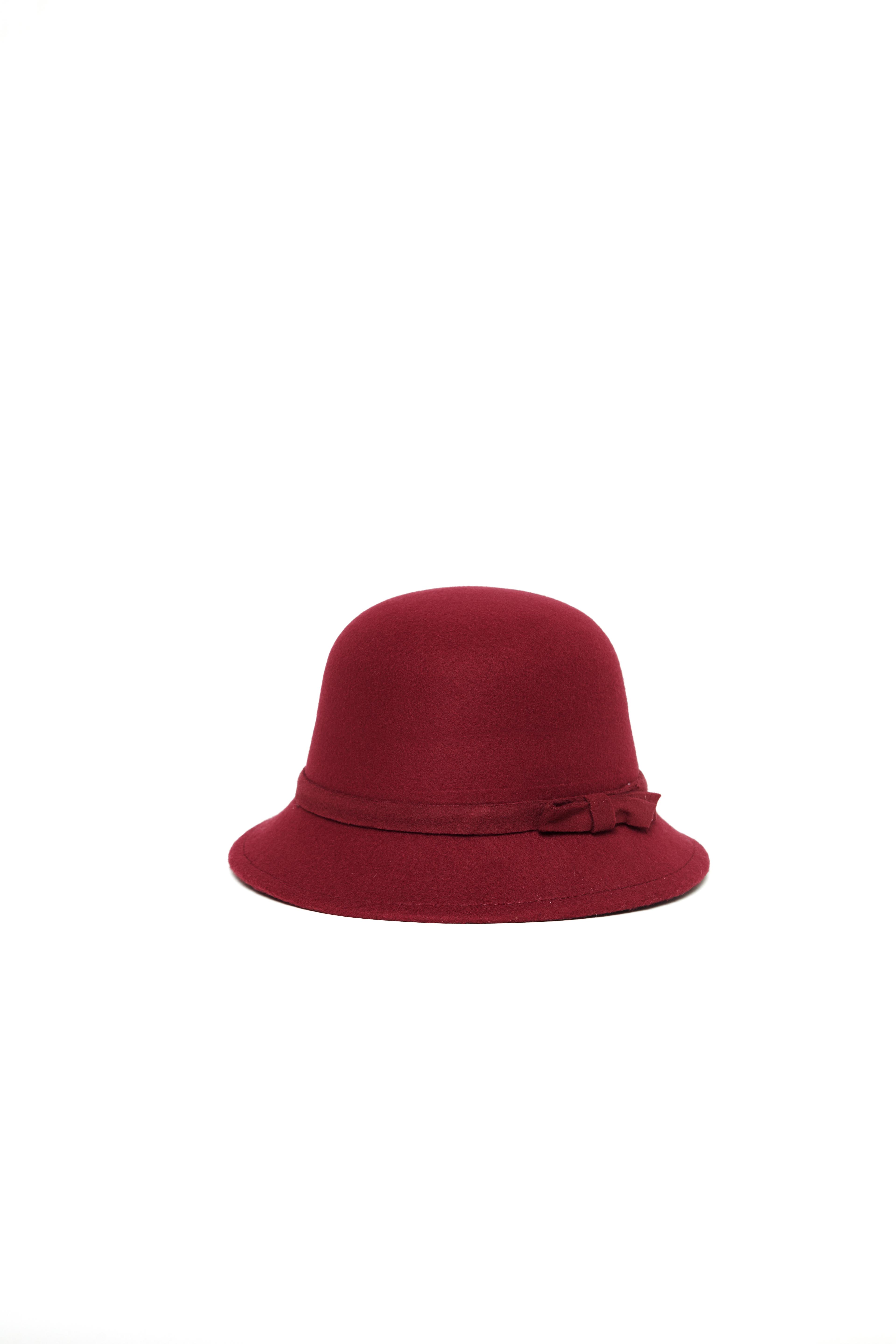 Kaşe Kaşmir - Bayan Bucket Fotör - bordo