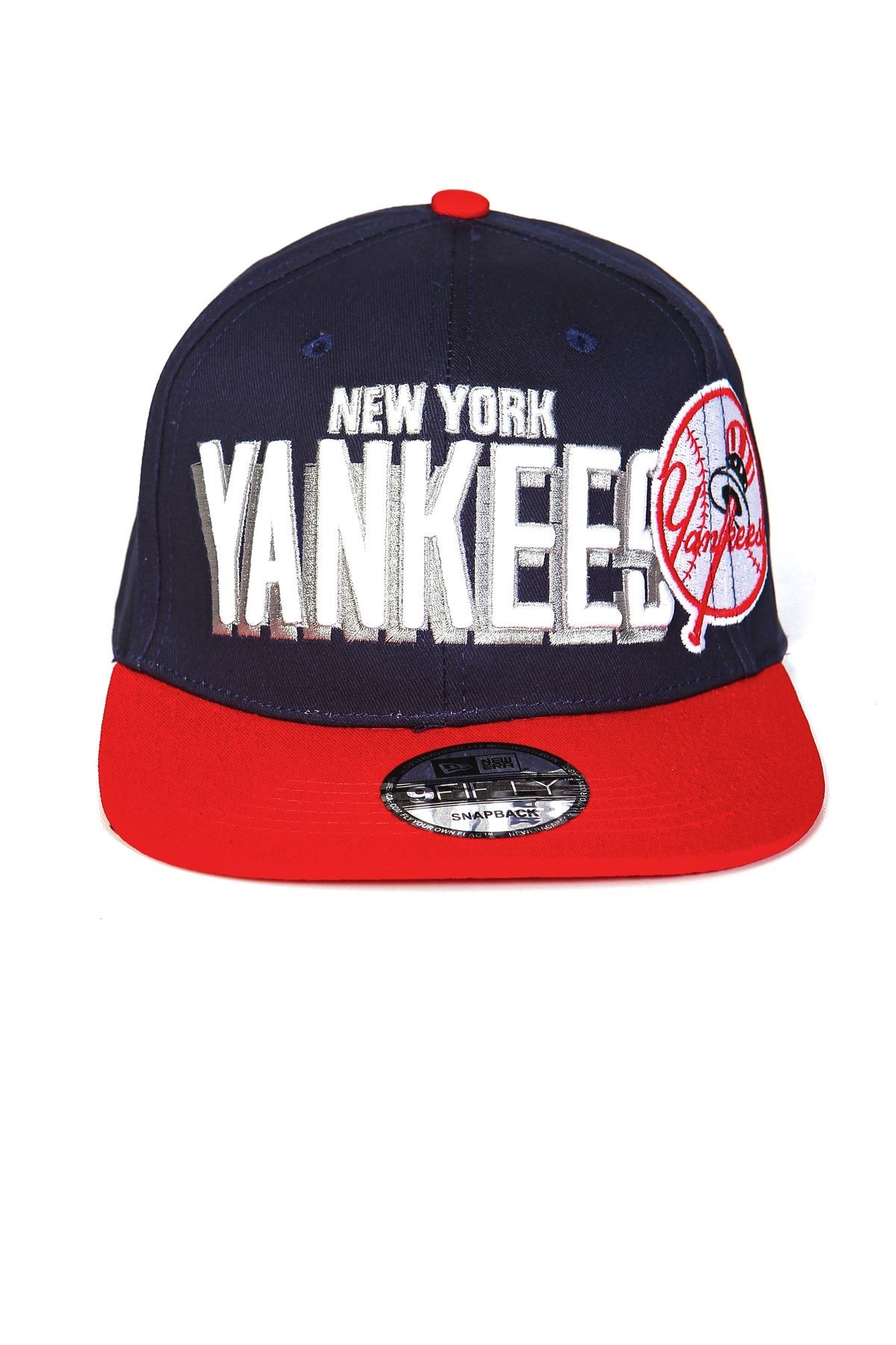 New York Yankees Hip-Hop Şapka (Özel Kolleksiyon) - Lacivert - Kırmızı