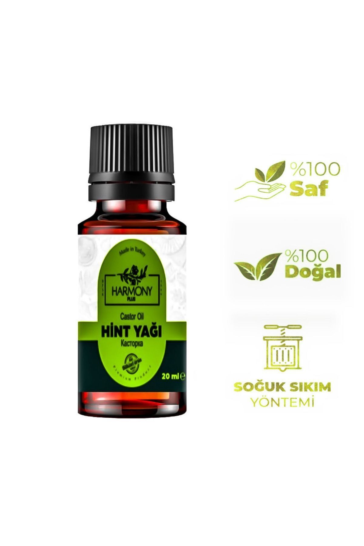 Hint Yağı 20 ml Soğuk Sıkım (CASTOR OİL)