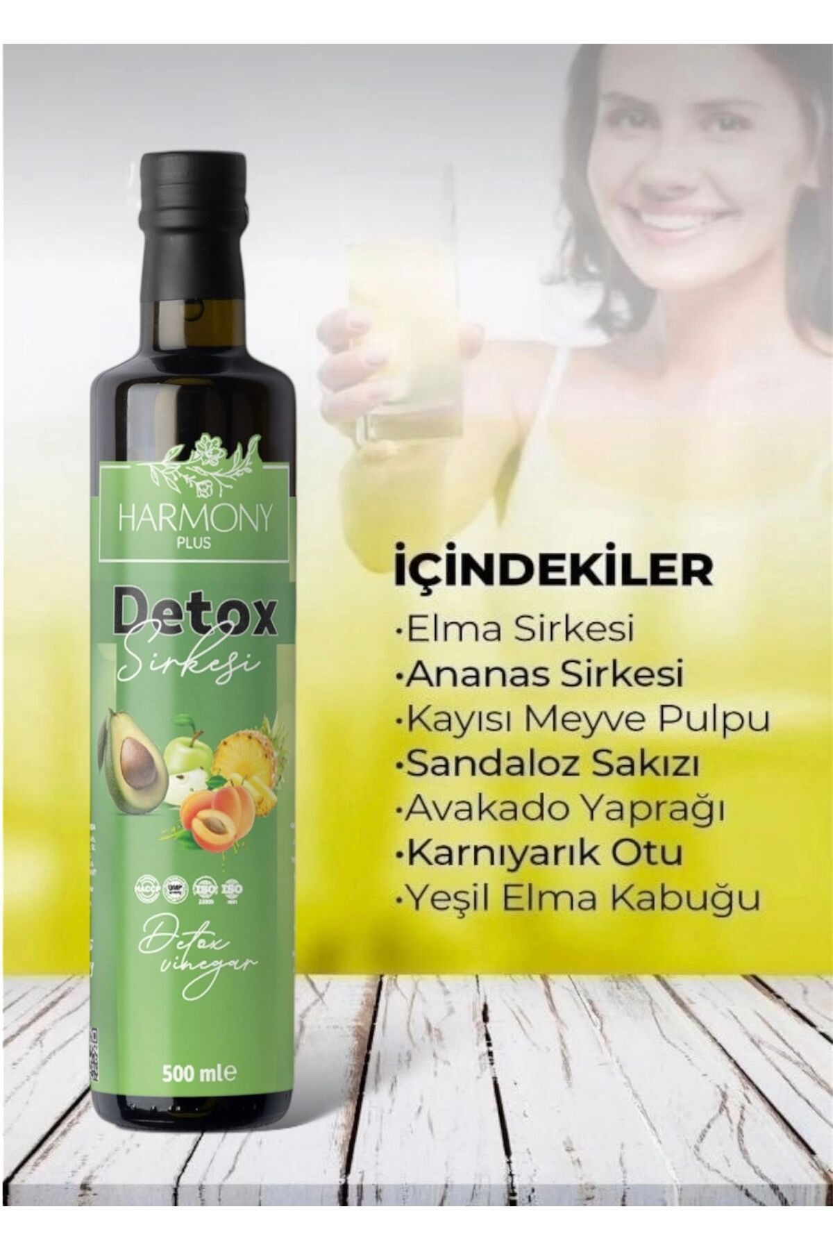Ananas Sirkesi Doğal Fermantasyon Ananaslı Detoks Sirke 500 ml