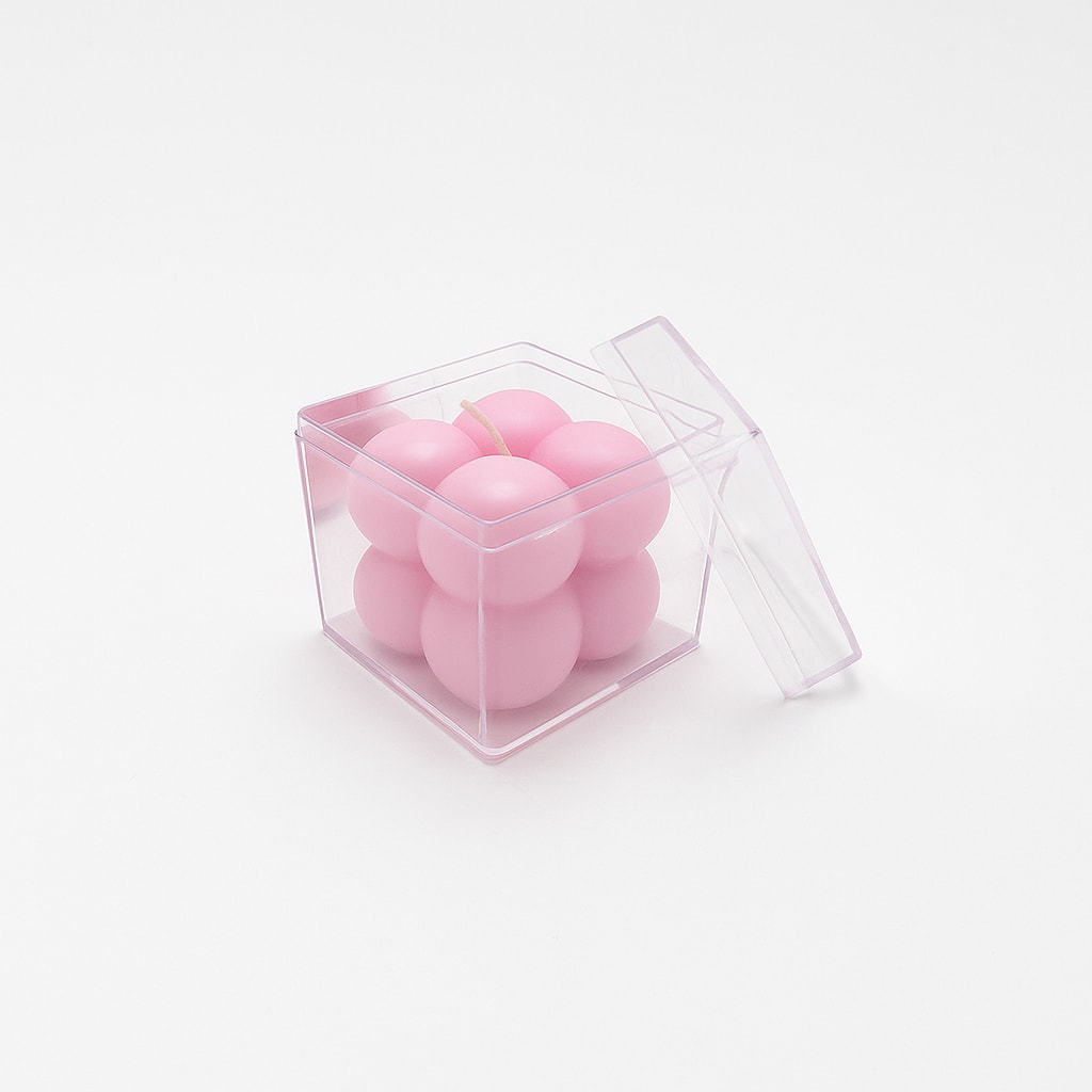50 ADET PEMBE BUBBLE MUM
