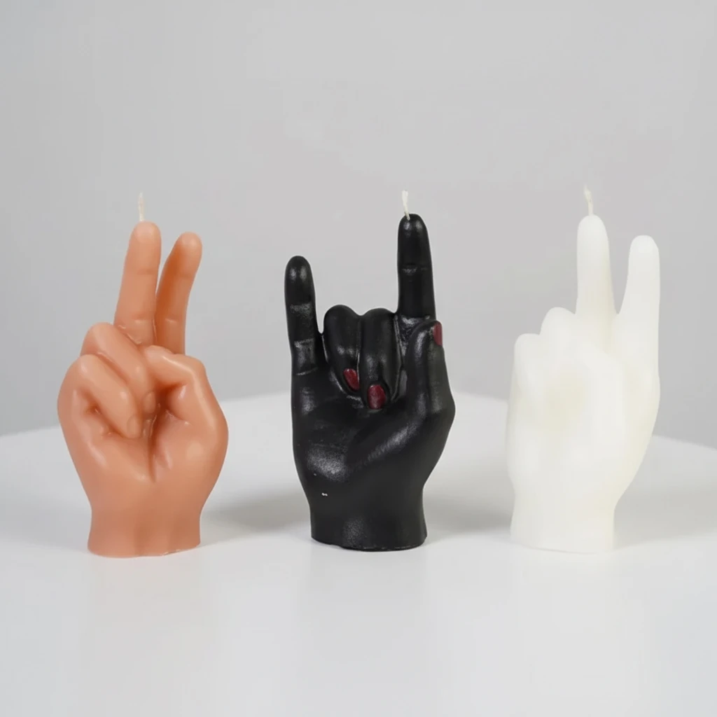 El - Üçlü Mum Seti