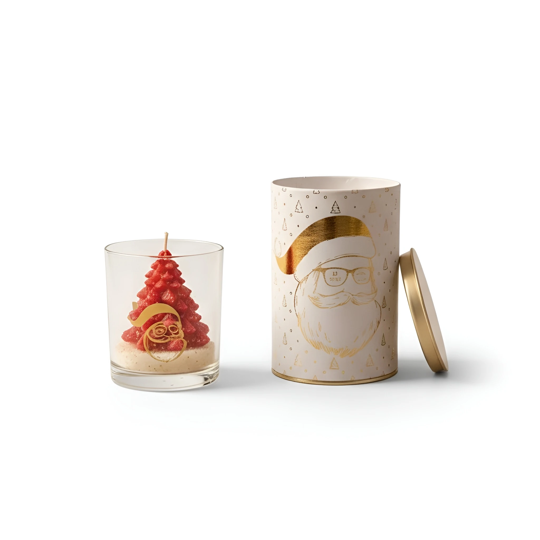 Yılbaşı Ağacı Kokulu Mum – Teneke Kutulu Set