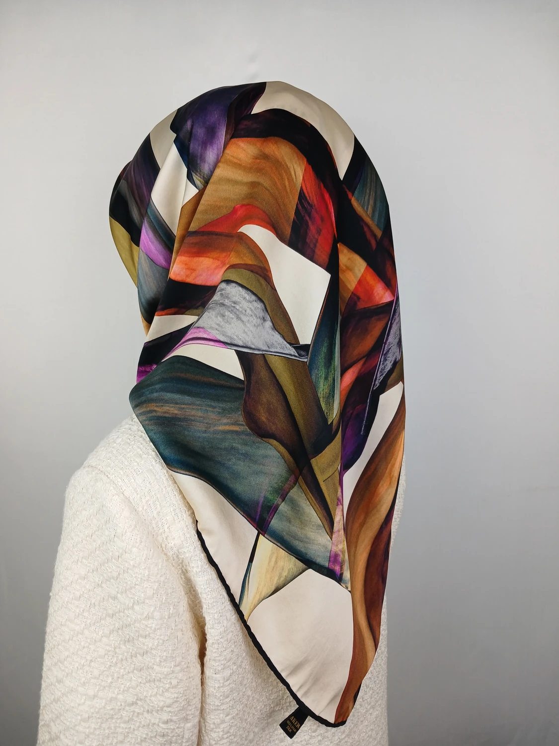 Pastel Renkler İpek Eşarp