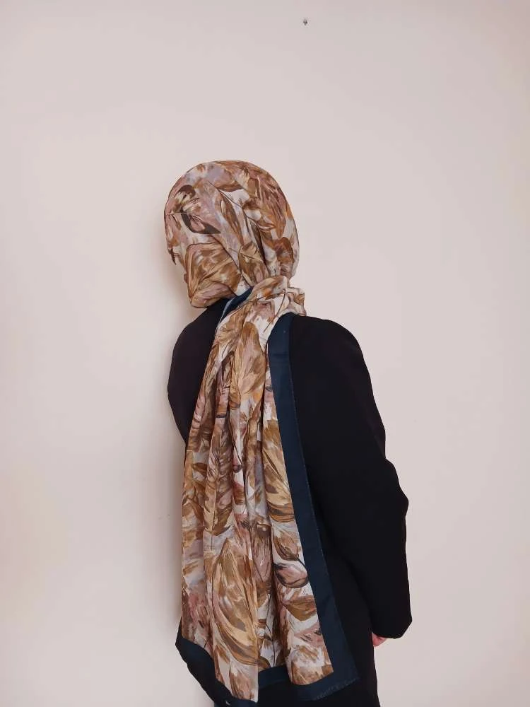 Gazal Serisi kahve Şal