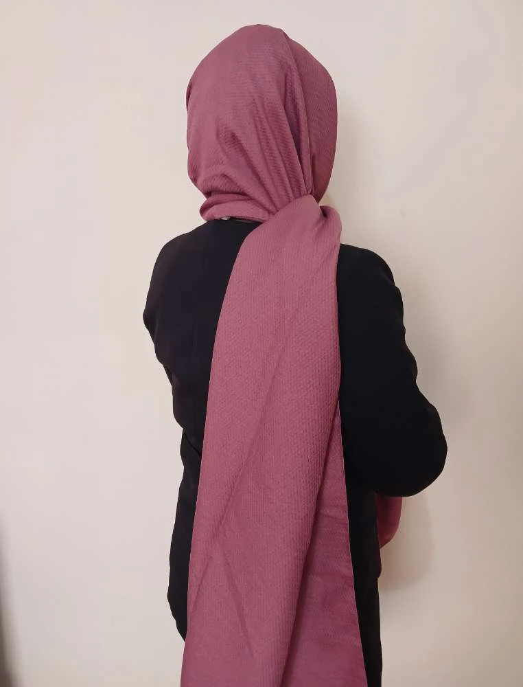 Dokuma Mor Düz Şal